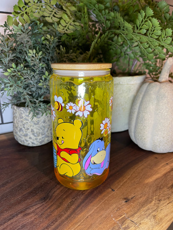 Premade Customized 16oz Glass Snow Globe Cup