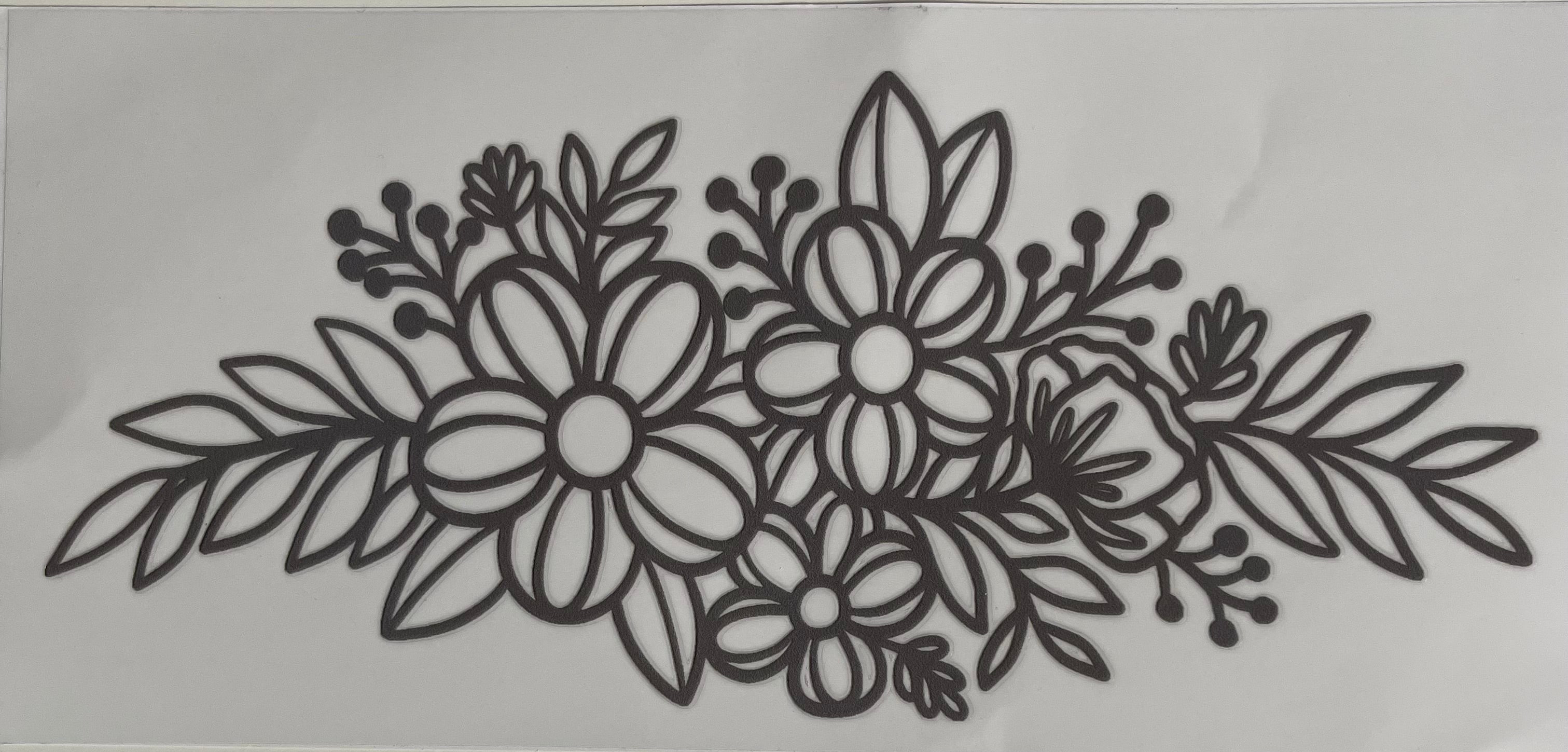 Black Centered Flowers