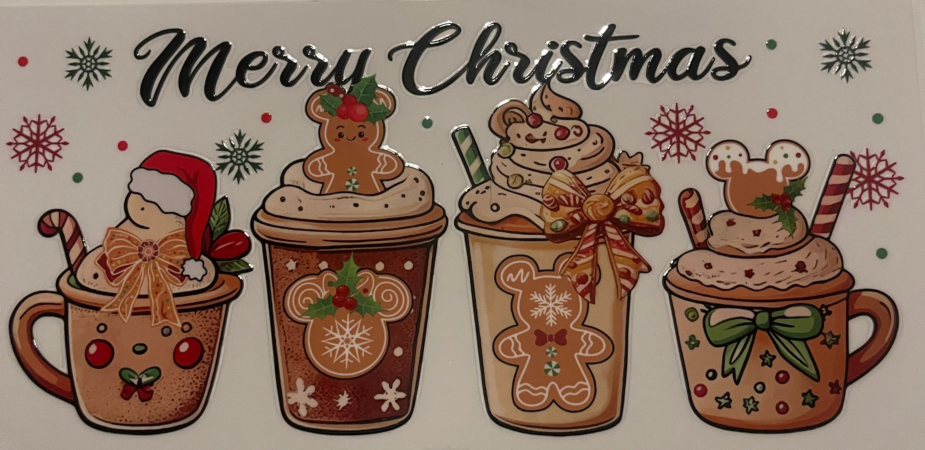 Mickey Merry Christmas Cups