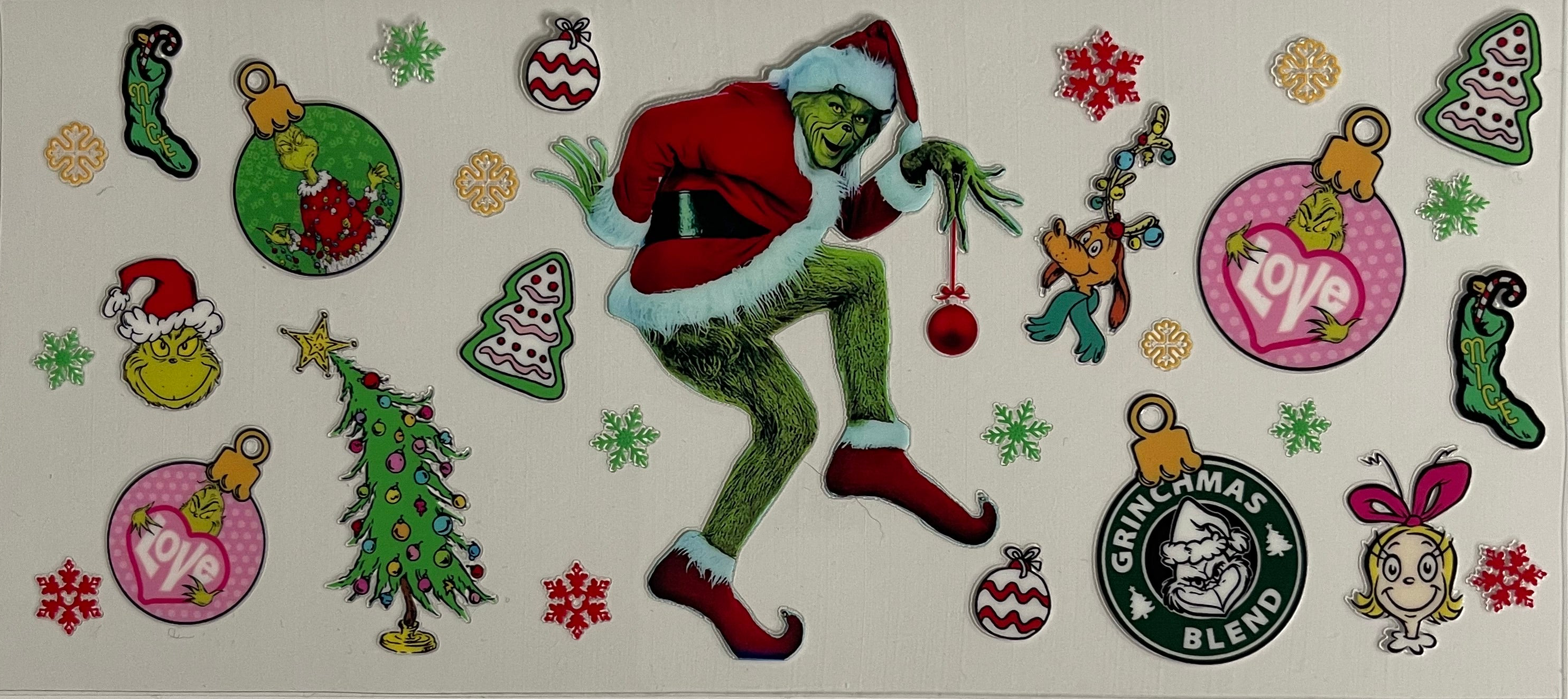 Grinch with Ornaments