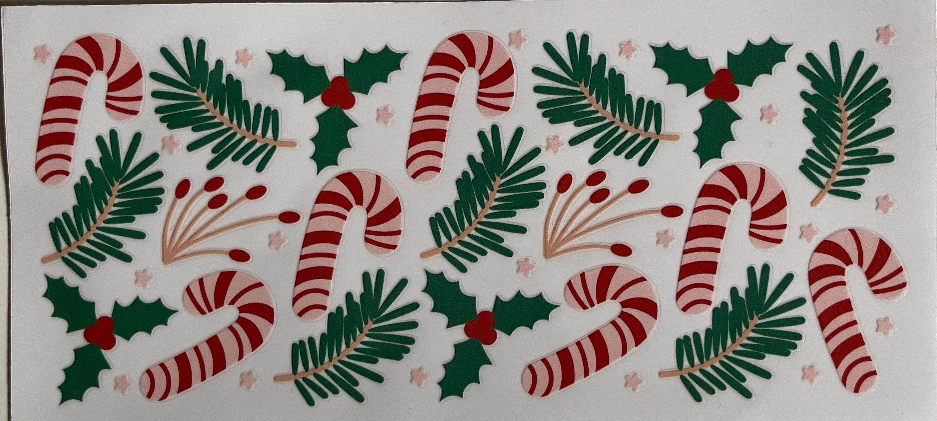 Candy Cane & Greenery