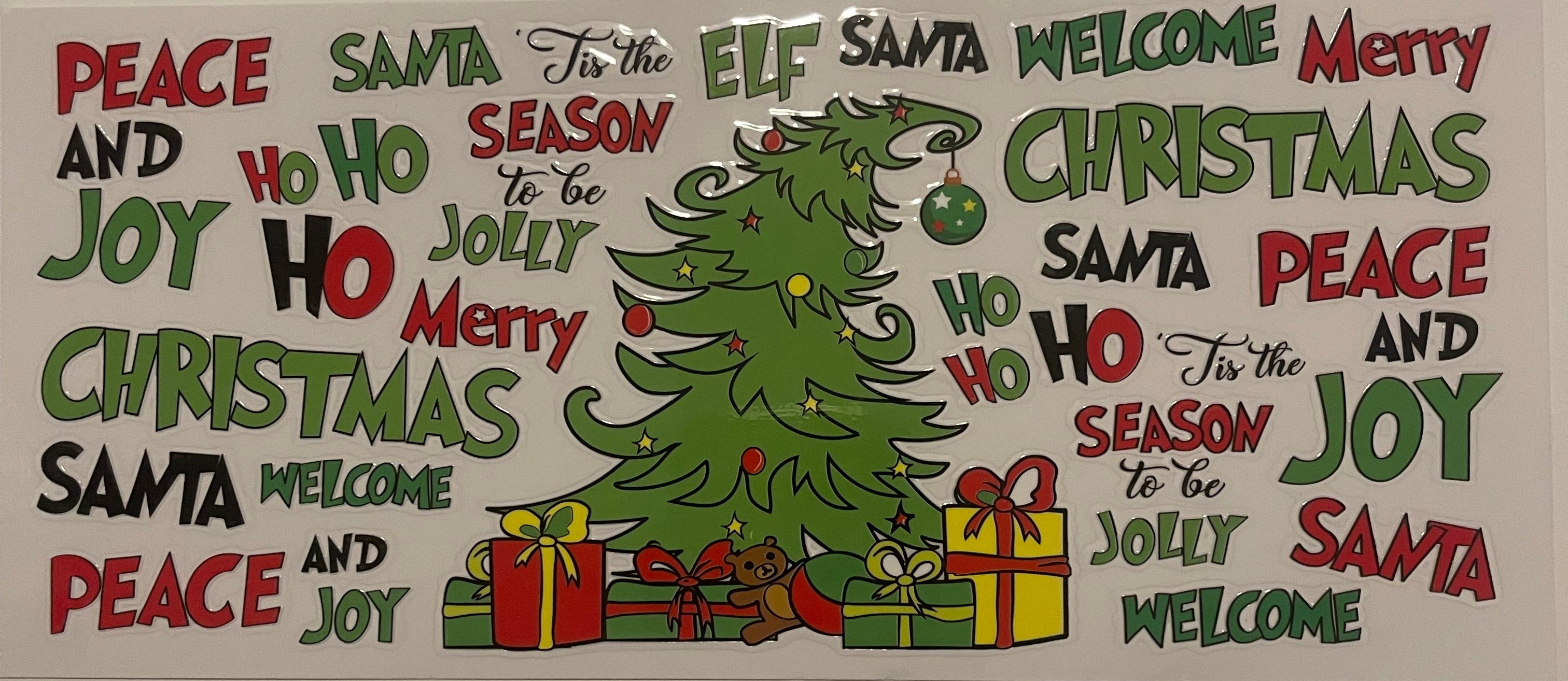 Christmas Tree with Words