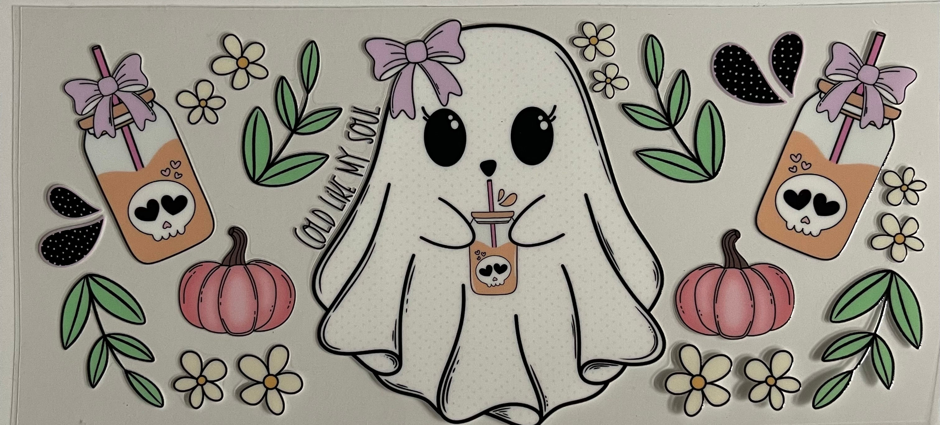 Ghost Drinking Coffee