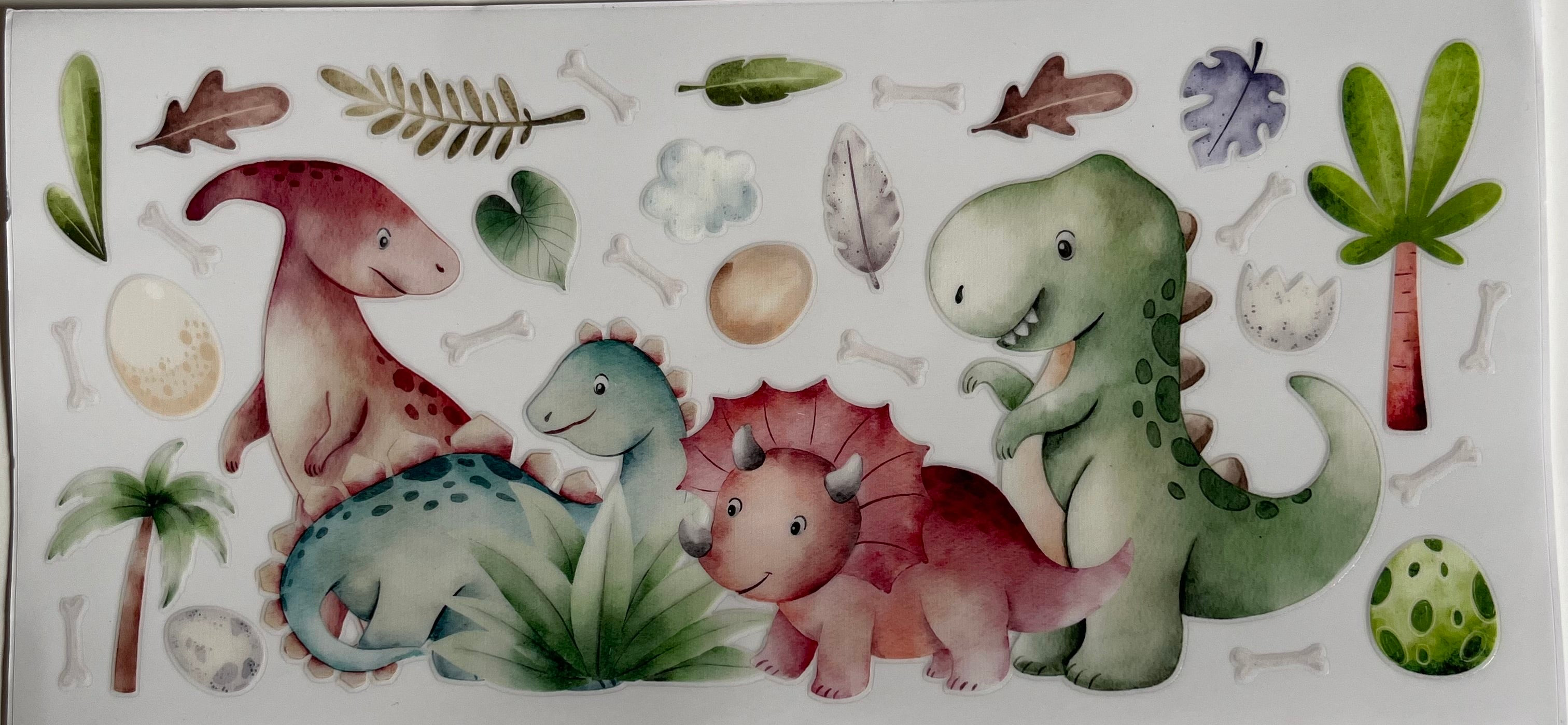 Red & Green Dinosaurs