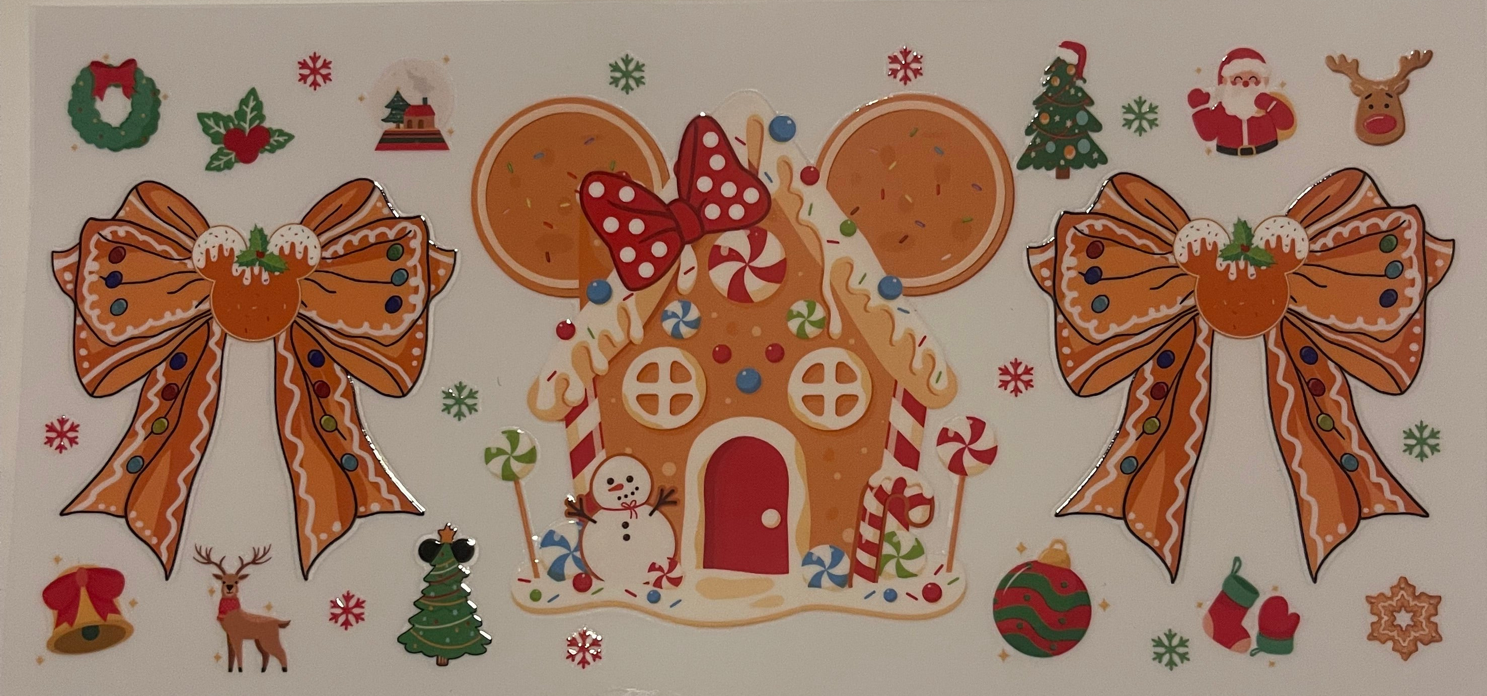 Mickey Gingerbread House with Bows