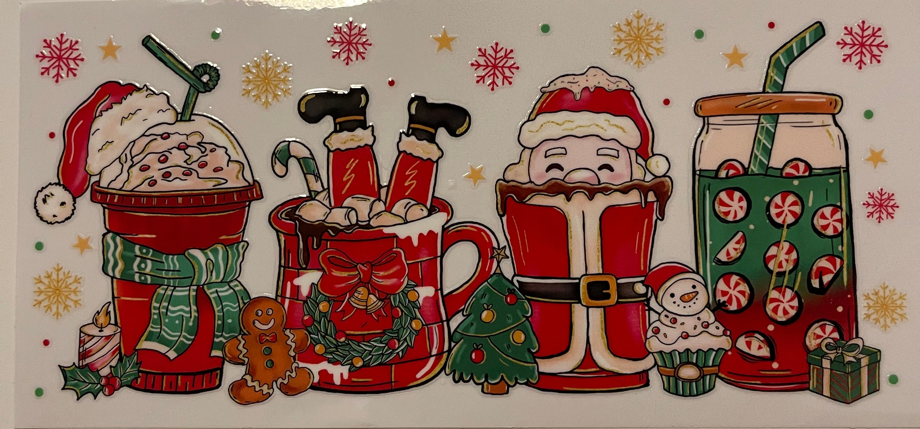 Four Cups Santa