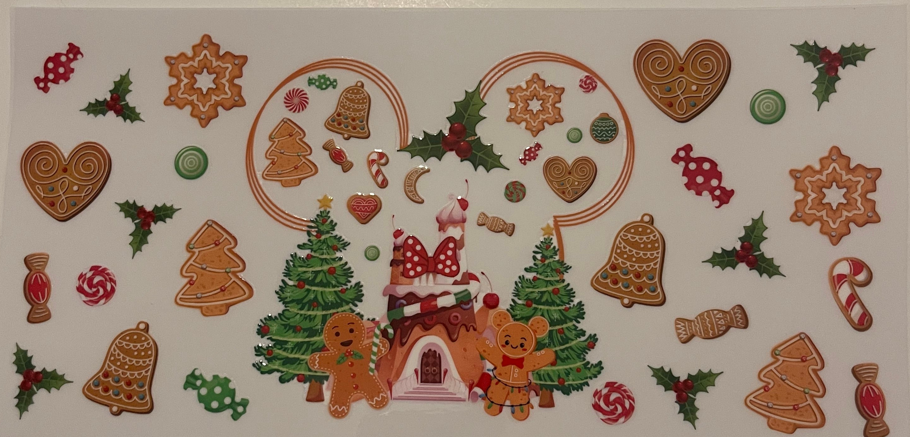 Mickey Gingerbread House with Trees